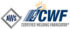 AWS CWF Certified Welding Fabricator logo with a welding torch and sunburst graphic.